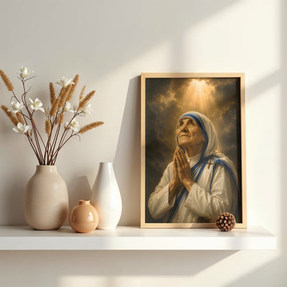 Saint Teresa of Calcutta in Prayer