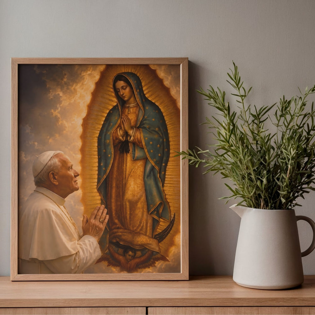 Saint John Paul II and Our Lady of Guadalupe