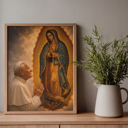 Saint John Paul II and Our Lady of Guadalupe