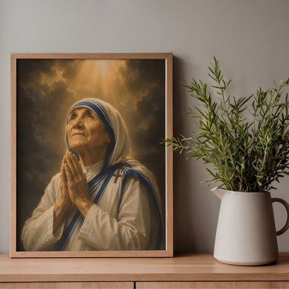 Saint Teresa of Calcutta in Prayer