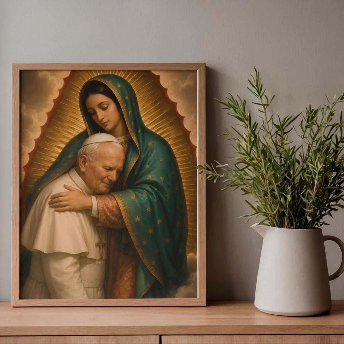 Virgin of Guadalupe and Saint John Paul II
