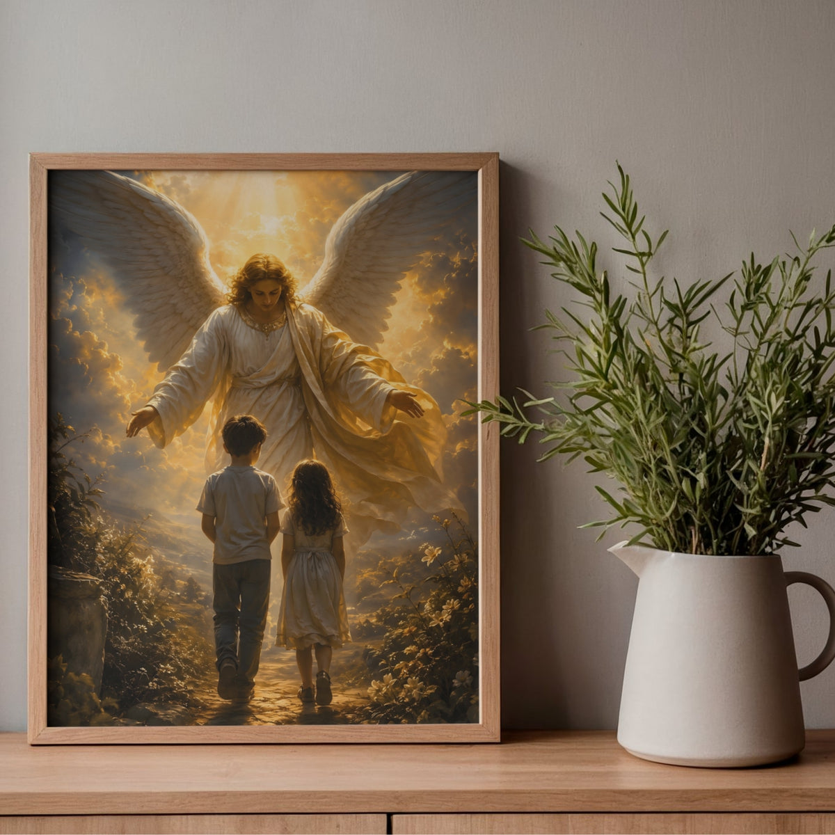 Guardian Angel with Children