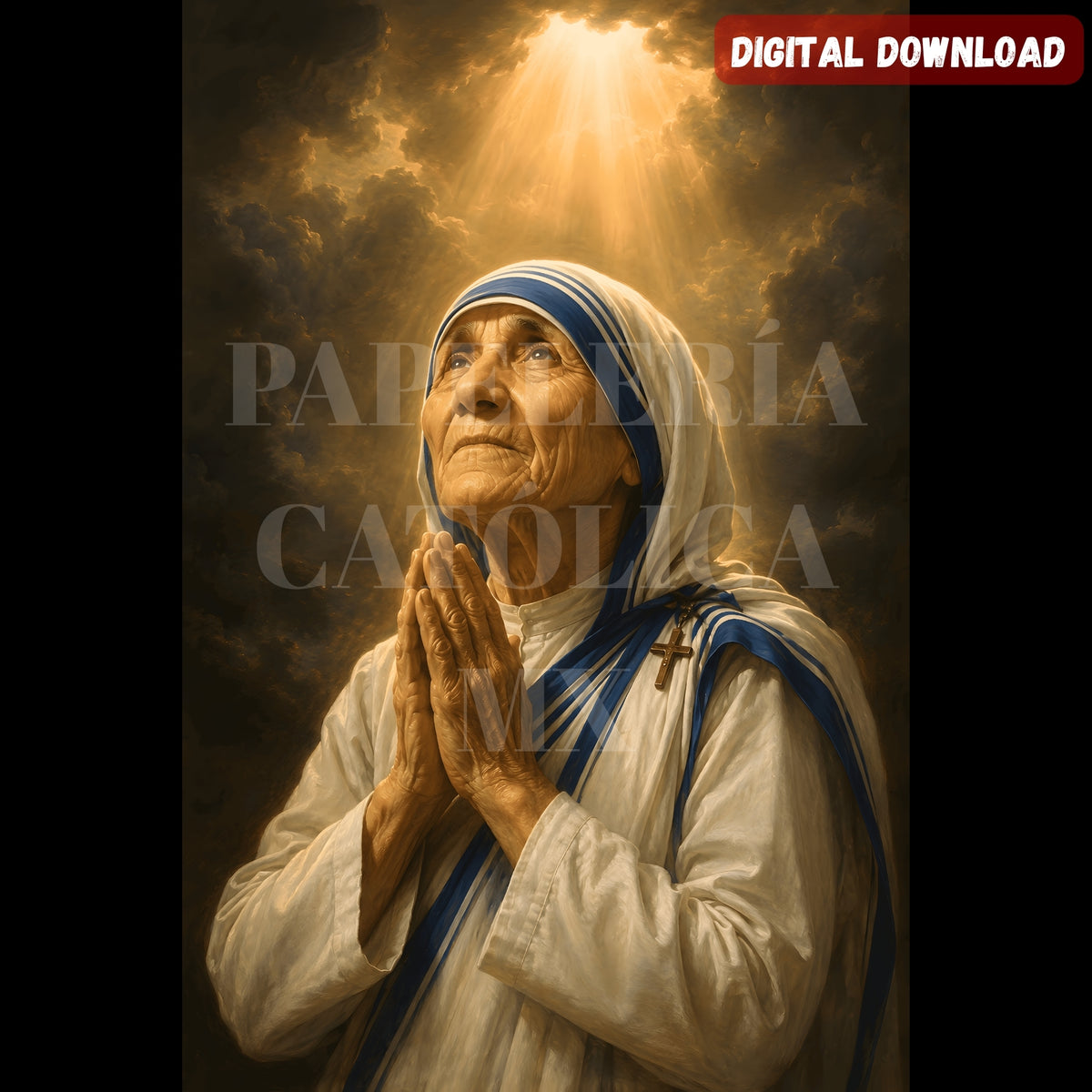 Saint Teresa of Calcutta in Prayer