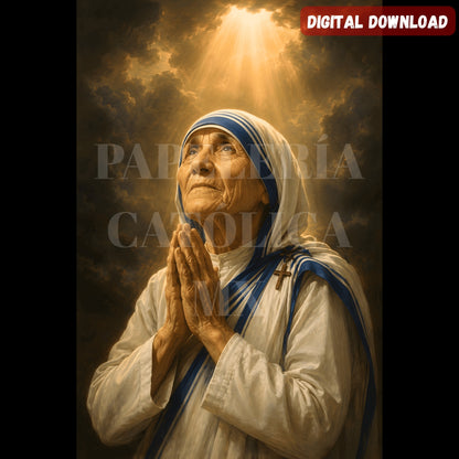 Saint Teresa of Calcutta in Prayer