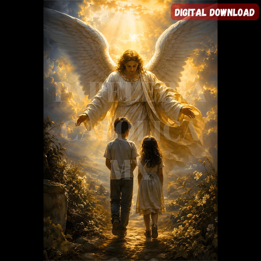 Guardian Angel with Children