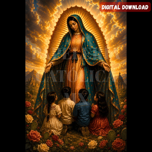 Virgin of Guadalupe with Children