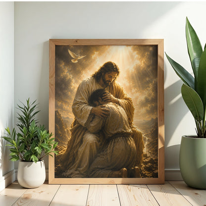 Jesus Comforting a Man