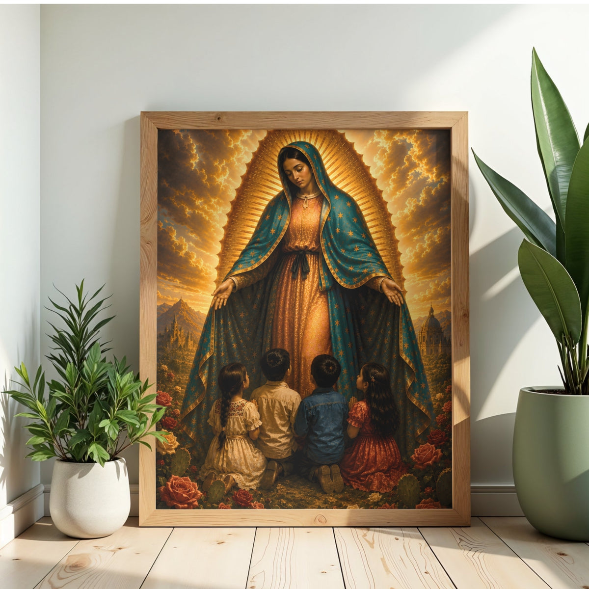 Virgin of Guadalupe with Children