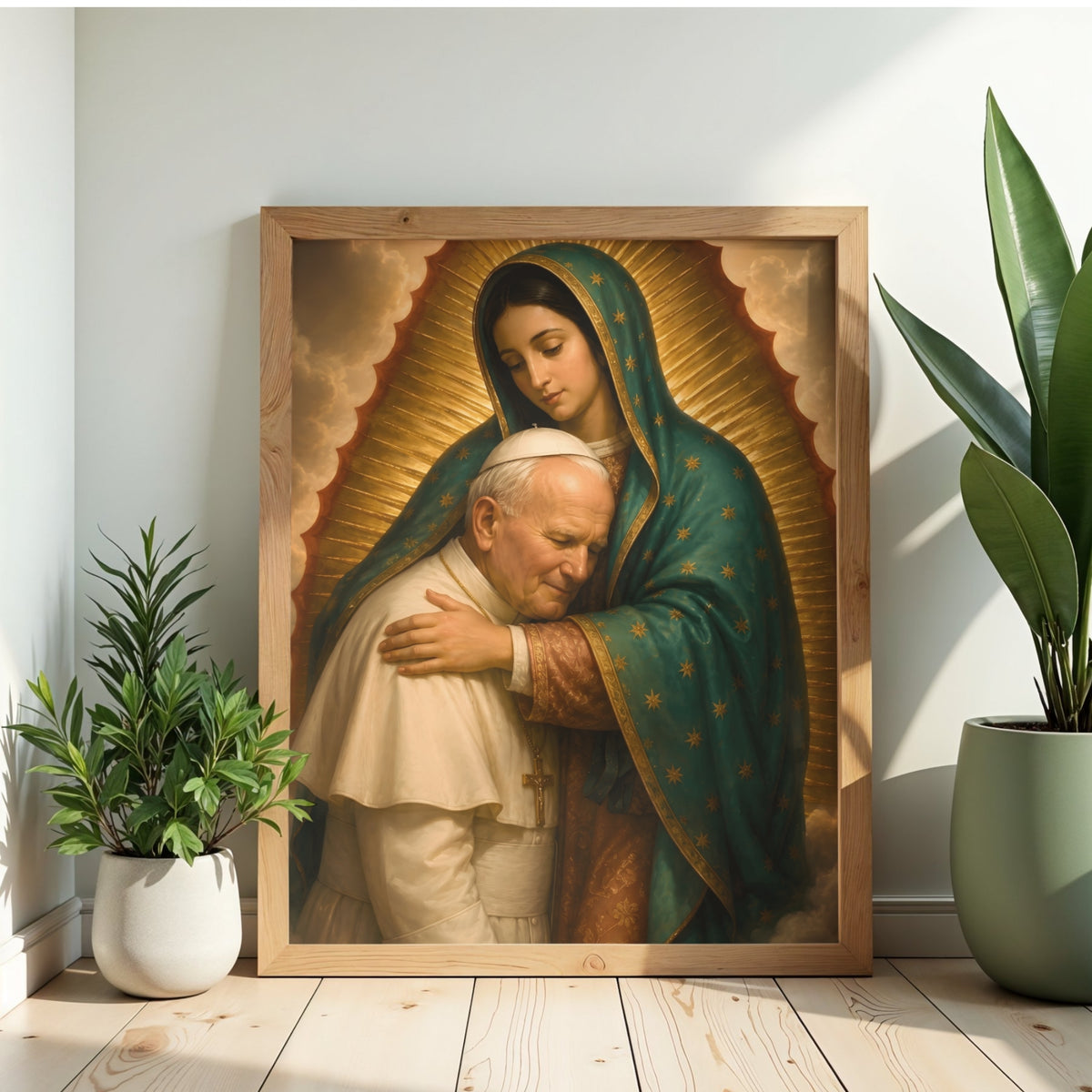 Virgin of Guadalupe and Saint John Paul II