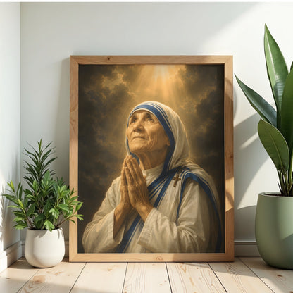 Saint Teresa of Calcutta in Prayer