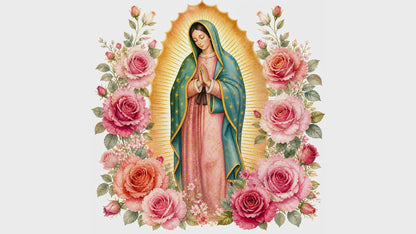 Virgen de Guadalupe con Rosas