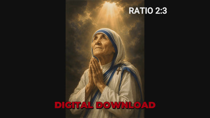 Saint Teresa of Calcutta in Prayer