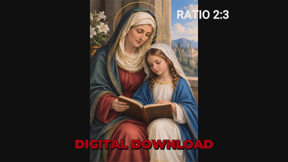 Santa Ana y la niña María