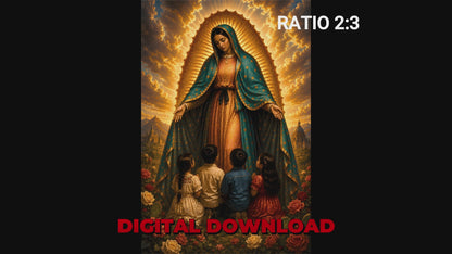 Virgin of Guadalupe with Children