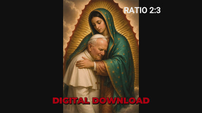 Virgin of Guadalupe and Saint John Paul II